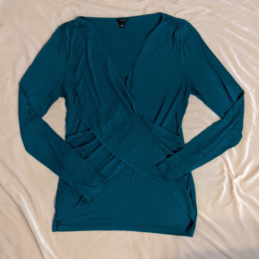 Ann Taylor Wrap Front Tee